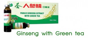ženšen se zeleným čajem